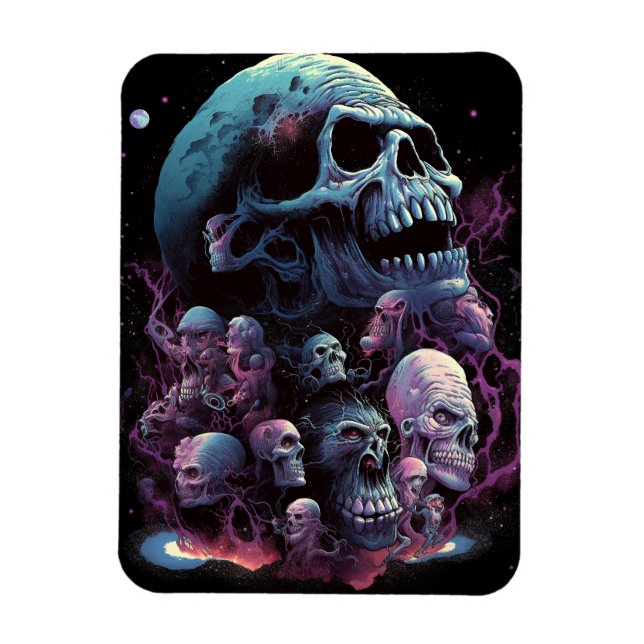Skulls Monsters Horror Art Magnet (Vertical)