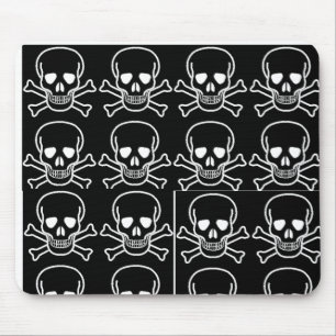 skulls mouse pad