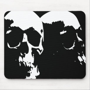 skulls mouse pad