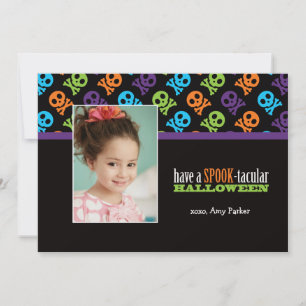Skulls n Bones 2 Halloween Photo Card