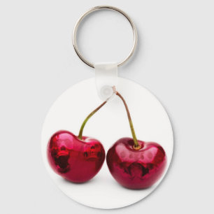 skulls n' cherries key ring