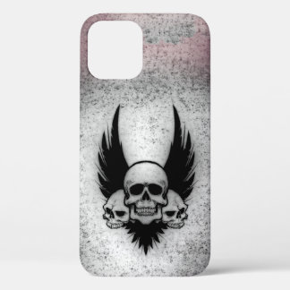 Skulls on Black Wings iPhone 12 Pro Case