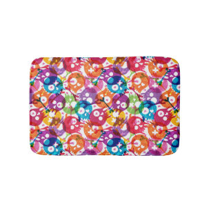 Skulls pattern 2 bath mat
