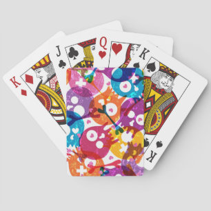 Skulls pattern 3 playing cards