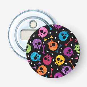 Skulls pattern bottle opener