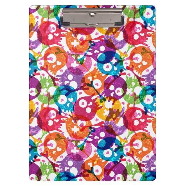 Skulls pattern clipboard (Front)