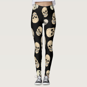 Skulls Pattern Leggings