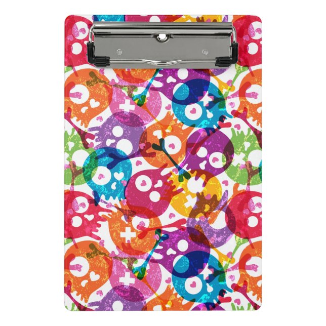 Skulls pattern mini clipboard (Front)
