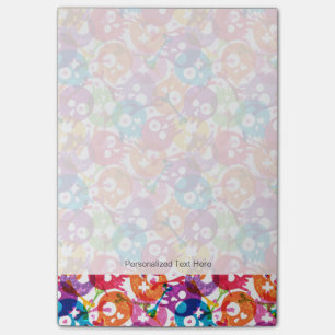 Skulls pattern post-it notes