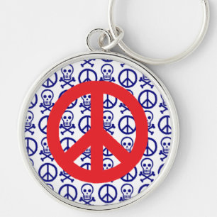 Skulls Peace Key Ring