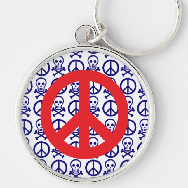 Skulls Peace Key Ring (Front)