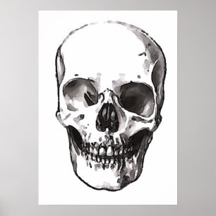 Skulls Poster Print Black & White Pop Art Posters