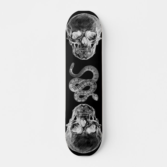 Skull's & Rattlesnake Skateboard (Front)