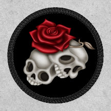 Skulls & Red Rose