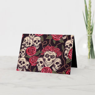 Skulls & Roses Card