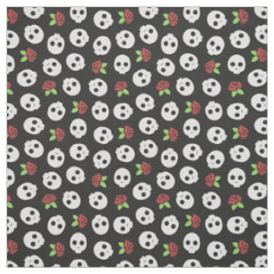 Skulls & Roses Fabric