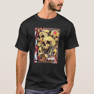 Skulls Roses Ladybug Bong & Bones Men Women T-Shirt