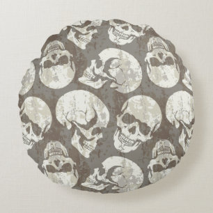 Skulls Round Cushion