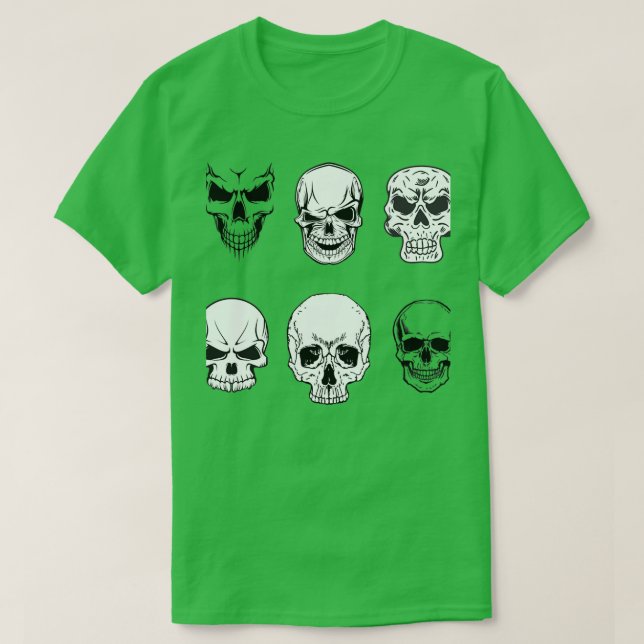 skulls sticker T-Shirt (Design Front)