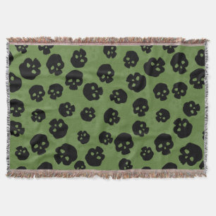 Skulls Throw Blanket
