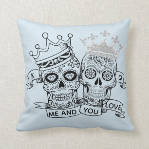 Skulls Throw Pillow