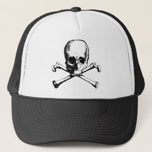 skulls trucker hat