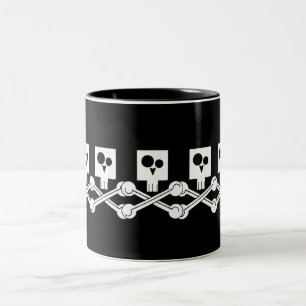 Skulls Two-Tone Coffee Mug