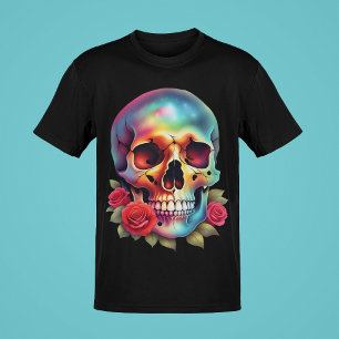 Skulls w/Snakes or Roses Colour Art Collection  T-Shirt