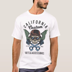 Skulls With Helmets Wings (colour) T-Shirt