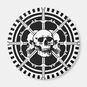 Skulls with Swords Magnet