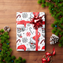 Skully Claus Christmas Wrapping Paper