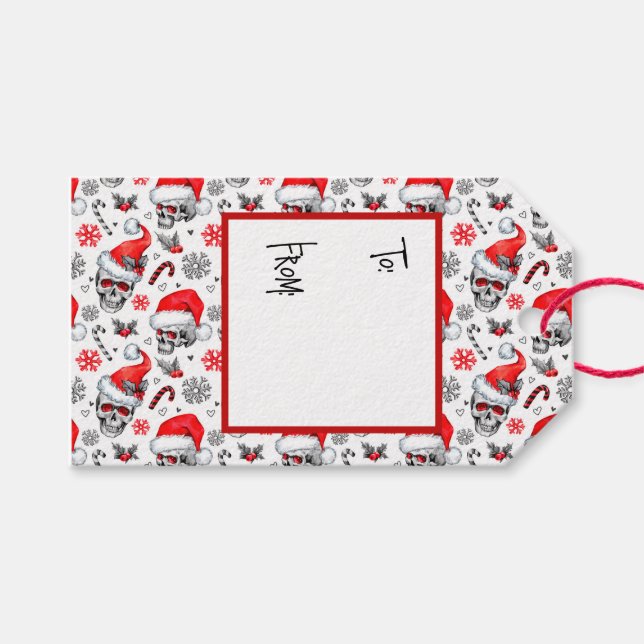 Skully Clause Gift Tags (Front (Horizontal))