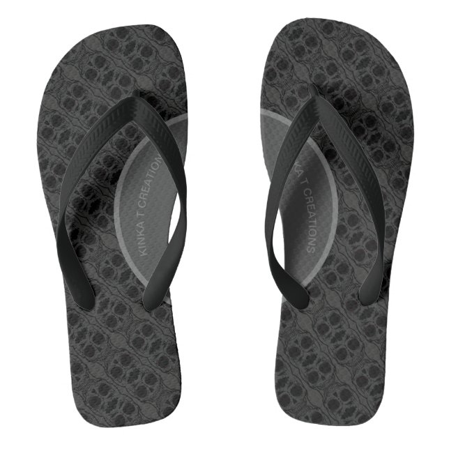 Skully Flip Flops (Footbed)