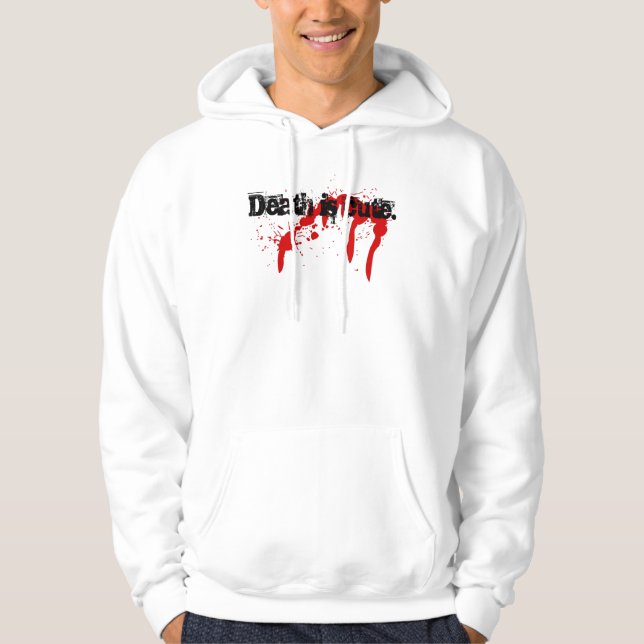 Skully hoody (Death is cute) light (Front)