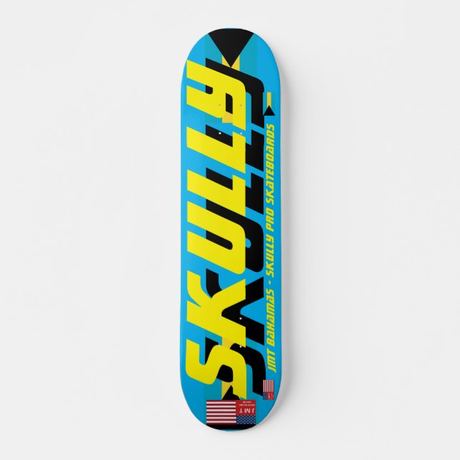 SKULLY    JMT ST.LUCIA 7 3/4" Skateboard Deck (Front)