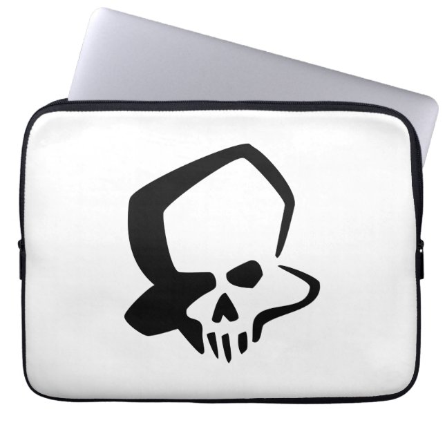 Skully Laptop Sleeve (Front)