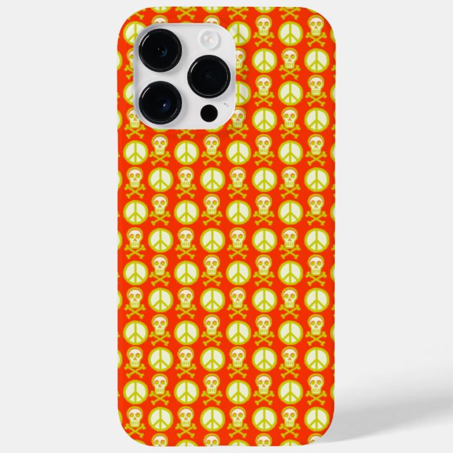 Skully Peace Case-Mate iPhone Case (Back)
