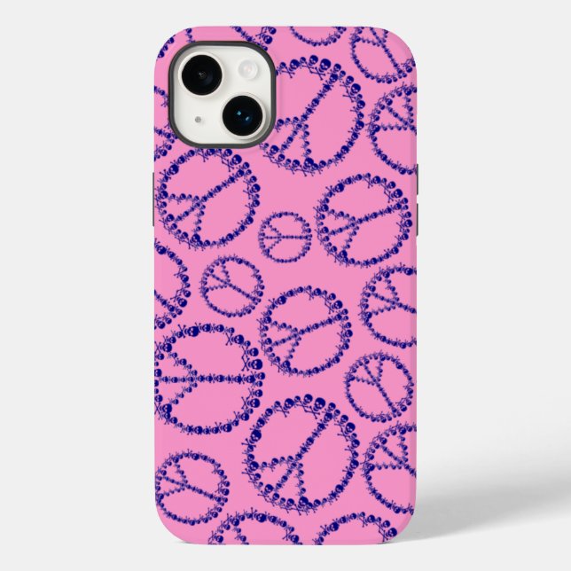 Skully Peace Sign Case-Mate iPhone Case (Back)