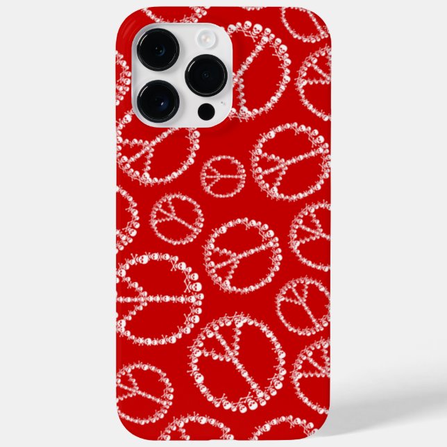 Skully Peace Sign Case-Mate iPhone Case (Back)
