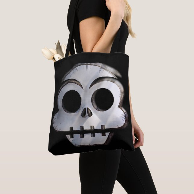 Skully Tote Bag (Close Up)