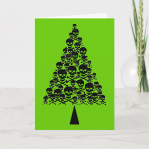 Skully Xmas Tree Holiday Card