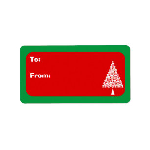 Skully Xmas Tree Label