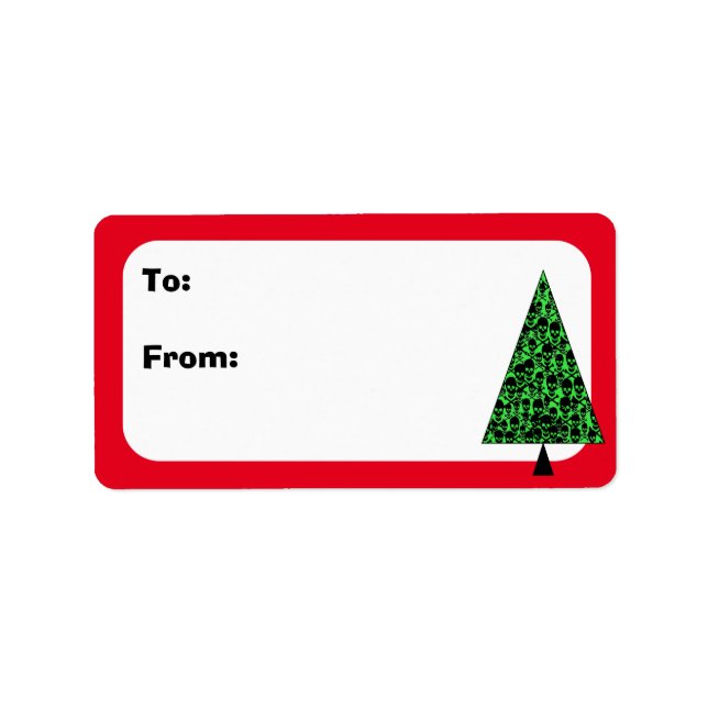 Skully Xmas Tree Label (Front)