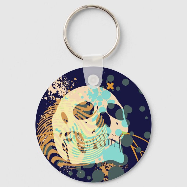 skullz. hi-fi. key ring (Front)