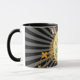skullz. up with bubbles. mug