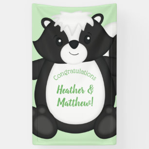 Skunk Baby Shower Woodland Animals Banner