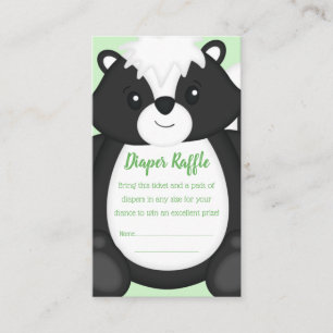 Skunk Baby Shower Woodland Animals Enclosure Card