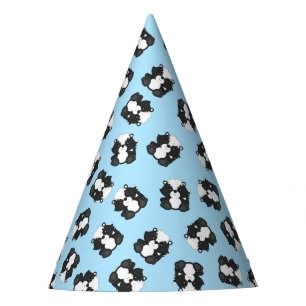 Skunk Birthday Party Blue Hat