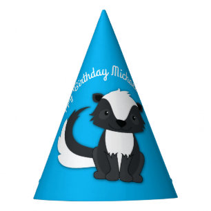Skunk Birthday Party Hat