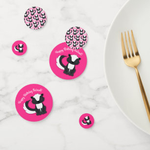 Skunk Birthday Party Kids Confetti